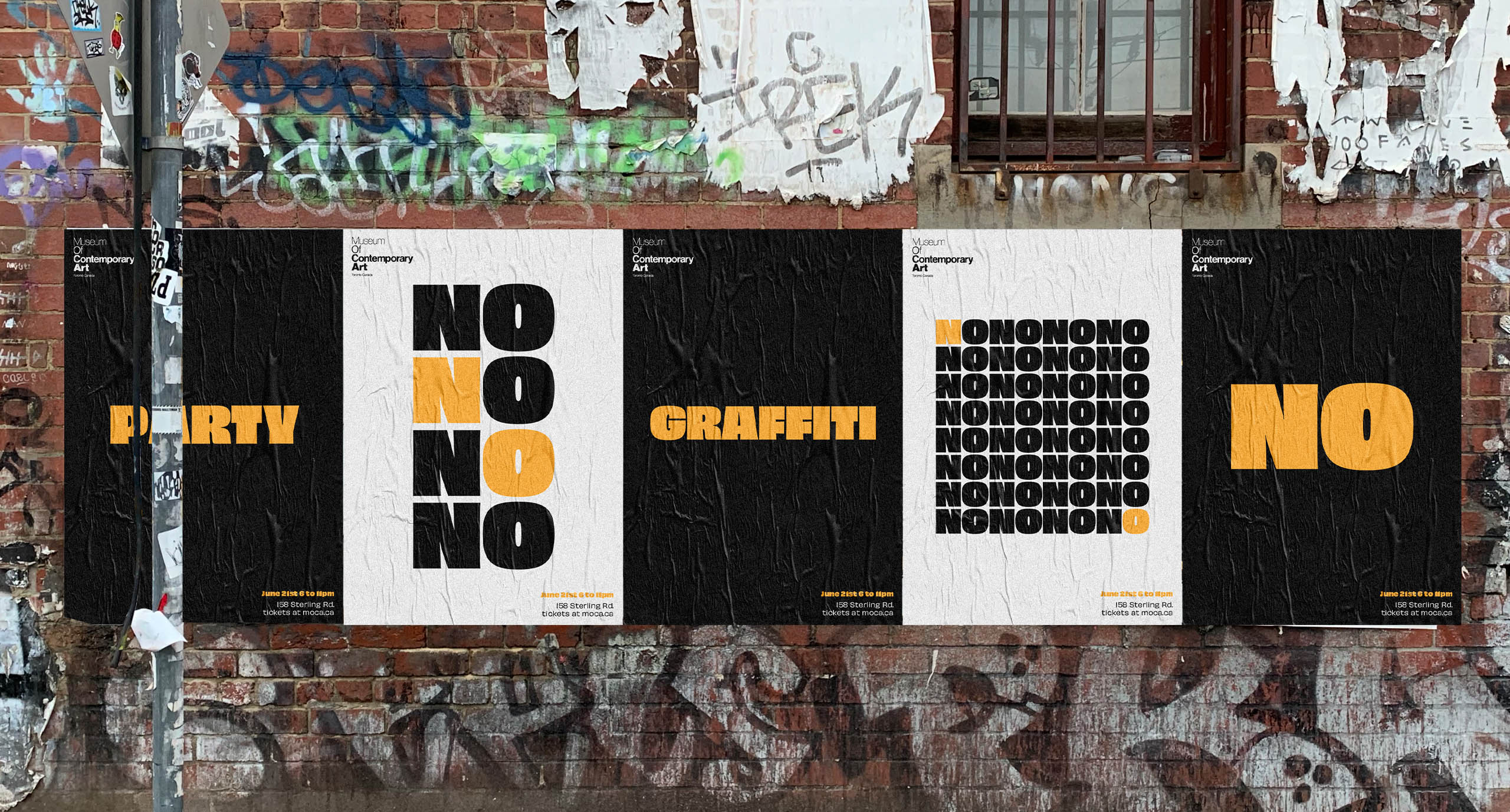 Tarek Nagy Graphic Design, Branding and Web Development - MOCA NO Brisbane Melbourne Toronto